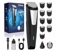 Beard Trimmer Hair Clippers for Men - All-in-One Cordless Nose & Ear Hair Trimmer Grooming Kits with Zero Gapped T-Blade Electric Razor Shaver, 9 Guide Combs, Ideal Gifts for Men