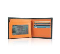 Valanti Leather Wallet for Men - Slim RFID Blocking Wallet with Card Holder, Credit Card Protector, Luxury Mens Leather Wallet - Stylish Birthday Gifts for Men, Gadgets & Accessories (Orange)