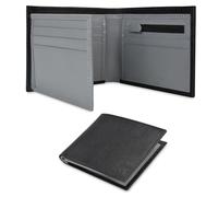 VALANTI Mens Leather Wallet with Coin Pocket - Slim RFID Blocking Wallets for Men UK - Premium Cowhide Bifold Credit Card Holder Wallet with 11 Slots & ID Window - Premium Gift Box (Grey)