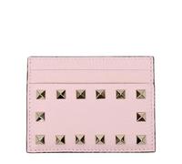 Valantino Garavani Women's Rockstud Credit Card Holder Wallet, Pink/Quartz, Classic