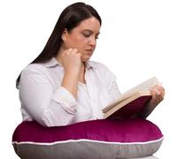 Valari Legendary Gaming Pillow | Ergonomic Arm Rest Pillow for Long Gaming Sessions | Gaming Lap Pillow Provides Wrist & Elbow Support | Suede Gamer Pillow Comes with a Washable Cover, (Purple/Grey)
