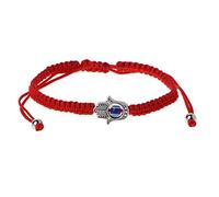 Valcano Lucky Kabbalah Red String Hamsa Bracelets Blue Evil Eye Fatima Hand Jewellery, one, Nylon