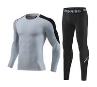 Valcatch Kids Boys Compression Base Layer Set - Thermal Skins Football Kit Tops and Leggings Tights, Stretch Sport Clothing for Football Running Gym PE Class for 4-12 Years