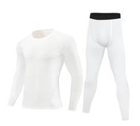 Valcatch Kids Boys Thermal Sets Skins Base Layer Set Football Basketball Ski Sport Clothing Kit Long Sleeve Tops and Legging Tights Pants Youth Gym PE Class Breathable Outdoor Wear for 4-12 Years