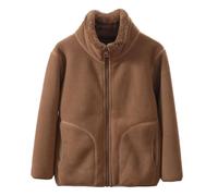 Valcatch Kids Fleece Jacket Teens Boys & Girls Lightweight Full Zip Coats Stand Collar Outerwear Long Sleeve Fuzzy Jacket for Spring Fall Winter, Camping, Outdoors, Travelling & Hiking