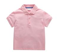 Valcatch Kids Girls Boys Polos T Shirts, Short Sleeve Soft Cotton Polos Tees, Children White Grey Blue Pink Red Green Summer Plain School Uniform Tops Sports Wear for Age 1 2 3 4 5 6 7 8 9 10 Years