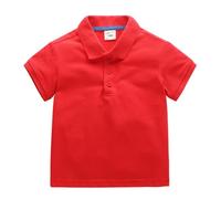 Valcatch Kids Girls Boys Polos T Shirts, Short Sleeve Soft Cotton Polos Tees, Children White Grey Blue Pink Red Green Summer Plain School Uniform Tops Sports Wear for Age 1 2 3 4 5 6 7 8 9 10 Years