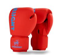 Valchiria Boxing Gloves for Men Women Sparring Training Boxing MMA Kick Boxing Gloves Heavy Bag Workout Gloves for Boxing Kickboxing Muay Thai MMA (Red/Blue, 400g)
