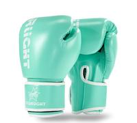 Valchiria Boxing Gloves for Men Women Sparring Training Boxing MMA Kick Boxing Gloves Heavy Bag Workout Gloves for Boxing Kickboxing Muay Thai MMA (Green/White, 6oz)