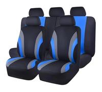 VALCLA Car Seat Cover Sets for Renault Duster Latitude Clio Sandero Espace Kangoo Laguna, Universal Waterproof Seat Covers, Front Car Seat Covers Pair, Car Seat Protector Accessories,C Blue