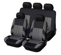VALCLA Car Seat Covers for Suzuki SX4/SX4 S Cross/Kizashi/Alto/Baleno/Cappuccino, Full Set Non-Slip Breathable Car Seat Covers Full Surround Seat Protector, Car Interior Accessories,D Grey
