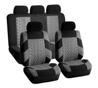 VALCLA Car Seat Covers Set for Ford Ranger T6 Ranger Double 2015-2024, All-Season Breathable Anti-Slip Car Seat Protector, Full Car Seat Cover Sets Universal Cars Seat, B-Grey