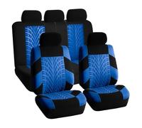 VALCLA Car Seat Covers Set for Ford Ranger T6 Ranger Double 2015-2024, All-Season Breathable Anti-Slip Car Seat Protector, Full Car Seat Cover Sets Universal Cars Seat, D-Blue