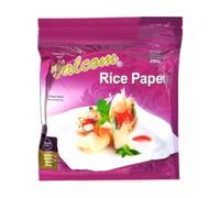 Valcom Gluten Free Round Rice Paper 16cm 250g, Authentic Asian Rice Paper (Pack of 1)