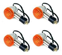 VALCRIBY Turn Signal Lights For SUZUKI For GZ150-A GZ125HS GZ125 GZ150 Motorcycle Turn Signal Light Motorbike Flasher Blinker IndicatorsTurn Signal Lights(2 Pairs)