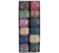 Valdani Hand Overdyed Perle Cotton Balls Size 8 Designer Set 12/Pkg - Heirloom Cotton Yarn