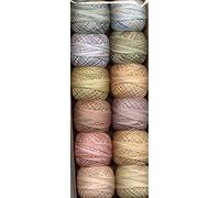 Valdani Perle Cotton Embroidery Thread Size 8 Muddy Monet Collection