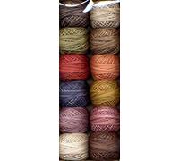 Valdani Perle Cotton Embroidery Thread Size 8 Vintage Hues Collection by Valdani