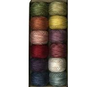 Valdani Perle Cotton Size 8 Embroidery Thread Fan Favorite Sampler Set