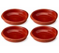 Valdearcos Set of 4 x 14cm Spanish Terracotta Tapas Dishes/Cazuelas