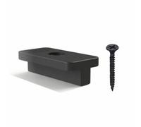 Valdern 100 Pieces Composite Decking Clips With Black Screws 6mm Gap