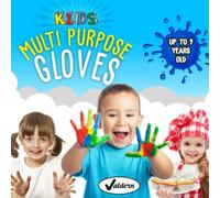 Valdern" Kids Multipurpose LATEX FREE - POWDER FREE - DISPOSABLE Protective Nitrile Gloves for Children - 20 Pairs (Opal)