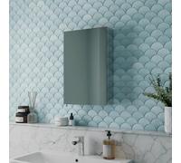 Vale Designs Ocel Single Door Stainless Steel Mirror Cabinet 400 x 600mm