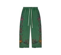 Vale Inferno graphic-print track pants - Green M-L