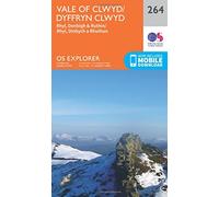Vale of Clwyd/Dyffryn Clwyd Map | Rhyl, Denbigh & Ruthin/Rhyl, Dinbych a Rhuthun | Ordnance Survey | OS Explorer Map 264 | Wales | Walks | Hiking | Maps | Adventure