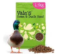 Vale’s Swan & Duck Food 1.5kg - Floating Feed for Wild Ducks - Suitable and Nutritious Duck and Swan Food - Perfect Alongside Their Natural