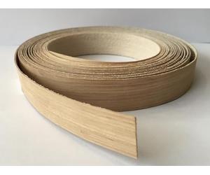 Vale Veneers 18mm Real Oak Edging Tape - 5 metre Roll of Pre Glued Oak Veneer Edging Iron on Edging Strip/Trim/Banding/Cabinet/Shelving/Furniture (18mm)