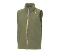 Green Stretch Nylon Jersey Coat, male, K-Way, Waistcoats, Green, L, Jackets L