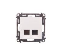 VALENA LIFE 753143 Dual RJ45 Cat.6 UTP Computer Socket