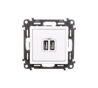 Valena Life Charger with 2xUSB Socket White 753112
