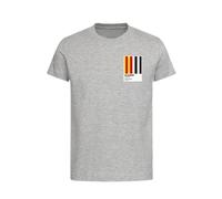 Valencia Classic Football Shirt Colours Frame Men's T-Shirt - Gray / 2XL