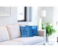 Emma Barclay Valencia - Cushion Cover in Navy - 17x17 (43x43cm)