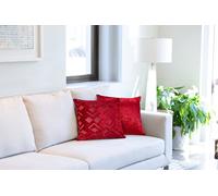 Valencia - Cushion Cover in Red - TJ Hughes