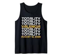 Valencia Espana Spain Solar Eclipse Totality August 12, 2026 Tank Top
