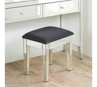 Valencia Mirrored Padded Dressing Stool