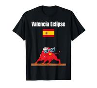Valencia Solar eclipses Lover Bulls Spanish Flag Souvenir T-Shirt