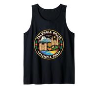 Valencia Spain Round Travel Souvenir Landmark Tourist Gift Tank Top
