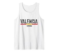 Valencia Spain Souvenirs Bandera Spanish Flag España Tank Top