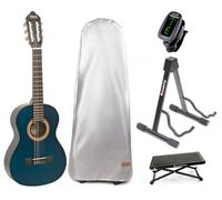 Valencia VC202 SET 1/2 Transparent Blue Classical guitar