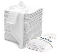 Valengo Fusselfreie Lappen, 100% Baumwolle, für die Reinigung von Lappen, Baumwolltuch, weiche T-Shirts, fusselfreies Tuch für Gusseisen, Holzflecken, Staublappen, 43.2x43.2 cm, 14 Stück