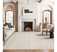 Valenrug 8x10 Area Rugs for Living Room, Large Washable Rug Non Slip Beige