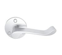 Valens Lever On Round Rose Door Handles in Polished Chrome