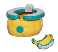 Valente Da Viaggio Potty - Children's Toilet | Compact Potty Seat for Potty Adorable Pumpkin Design, Lightweight and Foldable Training Chair for 2-6, Non-Slip and Outdoors for the Vehicle