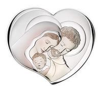 Valenti Argenti Icon Sacra Madonna Silver Laminated 10.5 x 9.5 cm Wall Panel