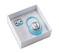 VALENTI & CO. - Disney Winnie The Pooh + Minnie Clip Pacifier, Dummy Chain with Silver Box - Ideal Gift for Newborn Birth or Christening