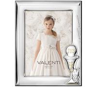 Valenti&Co Silver Photo Frame 13 x 18 cm. Perfect as a gift idea for a celebration as a First Communion in the family of friends or relatives